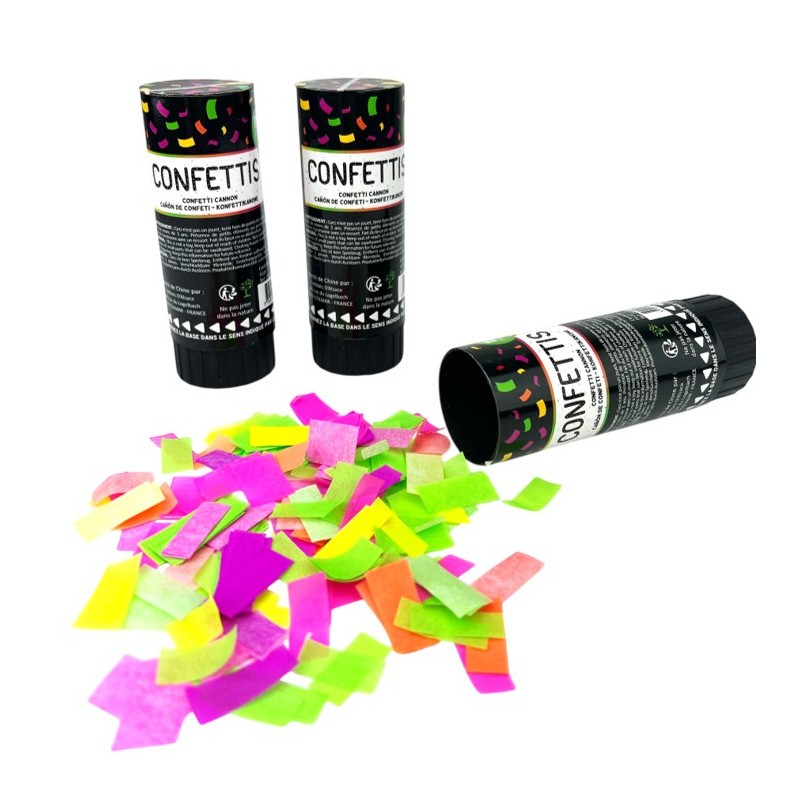 Canon confetti cotillon fin d'année